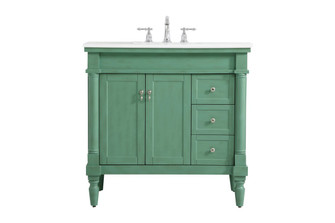 Lexington Single Bathroom Vanity in Vintage mint (173|VF13036VM-VW)