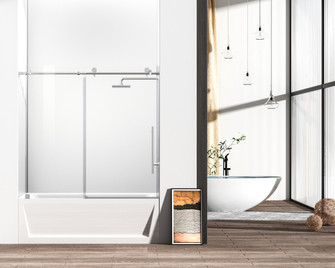 Orlando Tub Door in Polished Chrome (173|TD111-6060PCH)