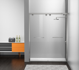 Warren Shower Door in Brushed Nickel (173|SD303-6076BNK)