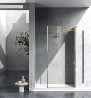 Melbourne Shower Door in Brushed Gold (173|SD188-3576BGD)
