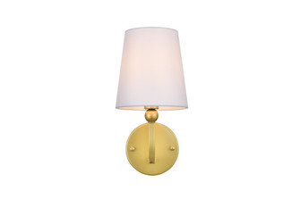 Colson One Light Bath Sconce in Brass and Clear (173|LD7322W6BRA)