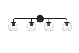 Genesis Four Light Bath Sconce in Black (173|LD7321W37BLK)