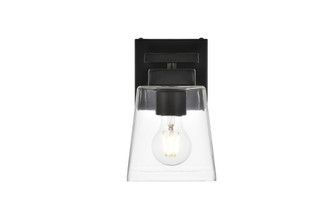 Merrick One Light Bath Sconce in Black and Clear (173|LD7312W5BLK)