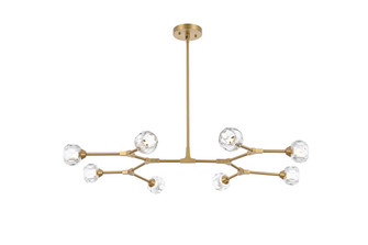 Zayne Eight Light Pendant in Gold and Clear (173|3508D45G)