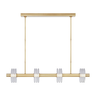 Laurel LED Linear Chandelier in Natural Brass (182|KWLS20927CNB)