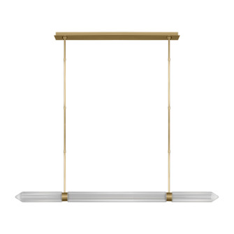 Langston LED Linear Chandelier in Plated Brass (182|AKLS28627BR)