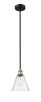 Edison One Light Mini Pendant in Black Antique Brass (405|616-1S-BAB-GBC-84)