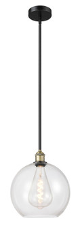 Edison One Light Mini Pendant in Black Antique Brass (405|616-1S-BAB-G122-12)