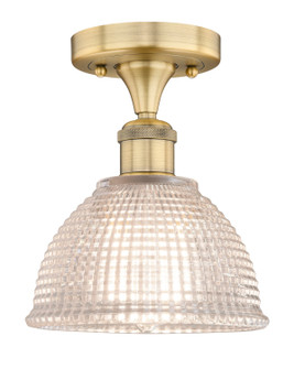 Edison One Light Semi-Flush Mount in Brushed Brass (405|616-1F-BB-G422)