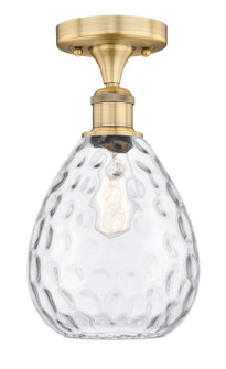 Edison One Light Semi-Flush Mount in Brushed Brass (405|616-1F-BB-G372)