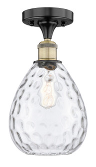 Edison One Light Semi-Flush Mount in Black Antique Brass (405|616-1F-BAB-G372)