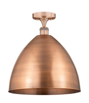 Edison One Light Semi-Flush Mount in Antique Copper (405|616-1F-AC-MBD-16-AC)