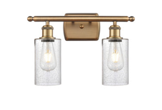 Ballston Two Light Bath Vanity in Brushed Brass (405|516-2W-BB-G804)