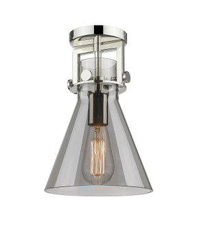 Downtown Urban One Light Semi-Flush Mount in Polished Nickel (405|411-1F-PN-G411-8SM)