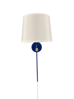 Sawyer One Light Wall Swing Lamp in Colbalt/Satin Nickel (30|S575-COSN)