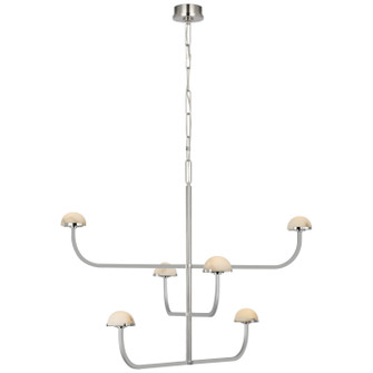 Pedra LED Chandelier in Polished Nickel (268|KW 5623PN-ALB)