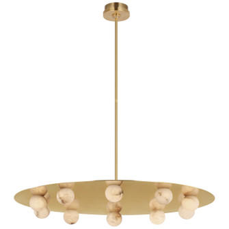 Pertica LED Chandelier in Mirrored Antique Brass (268|KW 5522MAB-ALB)