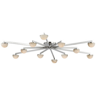 Pedra LED Flush Mount in Polished Nickel (268|KW 4624PN-ALB)