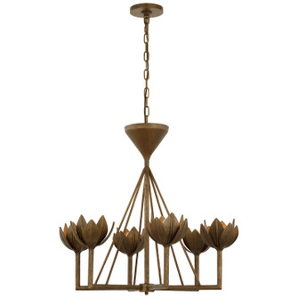 Alberto LED Chandelier in Antique Bronze Leaf (268|JN 5007ABL)