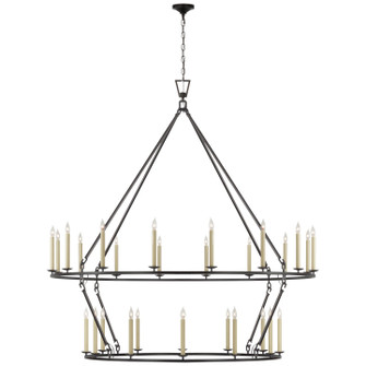 Darlana Ring LED Chandelier in Aged Iron (268|CHC 5278AI)