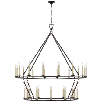 Darlana Ring LED Chandelier in Aged Iron (268|CHC 5277AI)