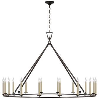 Darlana Ring LED Chandelier in Aged Iron (268|CHC 5275AI)