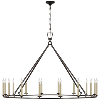Darlana Ring LED Chandelier in Aged Iron (268|CHC 5275AI)