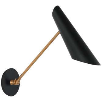 Franca LED Wall Sconce in Hand-Rubbed Antique Brass (268|ARN 2412HAB-BLK)