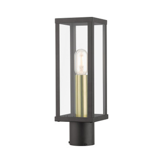 Gaffney One Light Outdoor Post Top Lantern in Bronze with Antique Gold (107|28034-07)