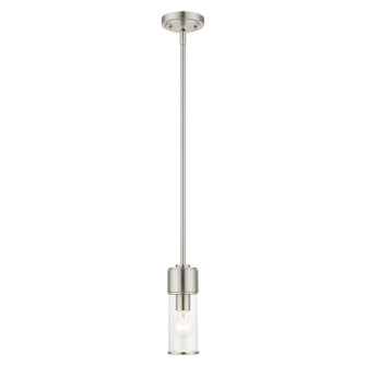 Quincy One Light Mini Pendant in Brushed Nickel (107|17140-91)