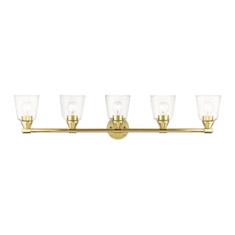 Catania Five Light Vanity Sconce in Polished Brass (107|16785-02)