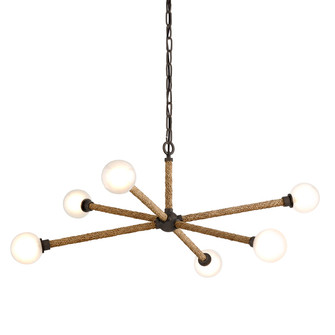 Nomad Six Light Chandelier in Bronze (67|F7256-BRZ)