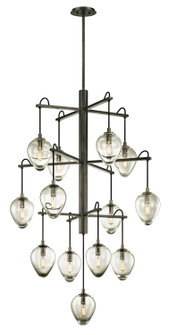 Brixton 13 Light Chandelier in Graphite/Black Chrome (67|F6208-GRA/BCR)