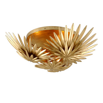 Savvy Three Light Semi Flush Mount in Vintage Gold Leaf (68|309-33-VGL)