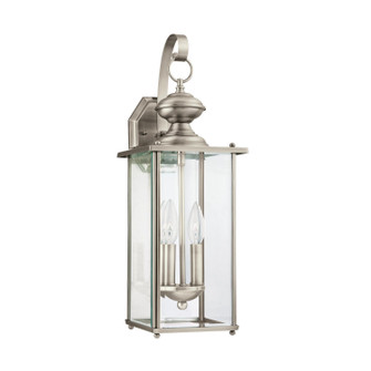 Jamestowne Two Light Outdoor Wall Lantern in Antique Brushed Nickel (1|8468EN-965)
