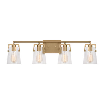 Crofton Four Light Bath in Satin Brass (454|DJV1034SB)