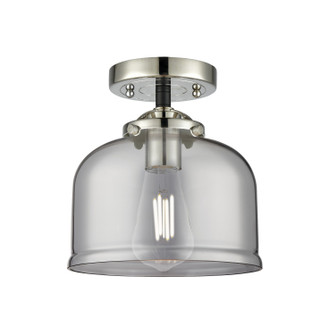 Nouveau One Light Semi-Flush Mount in Black Polished Nickel (405|284-1C-BPN-G73)