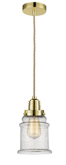 Winchester One Light Mini Pendant in Gold (405|100GD-10RE-2H-GD-G184)