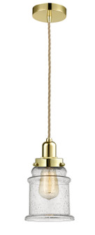 Whitney One Light Mini Pendant in Gold (405|100GD-10RE-0H-GD-G184)