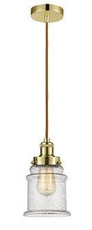 Edison One Light Mini Pendant in Gold (405|100GD-10CR-1H-GD-G184)