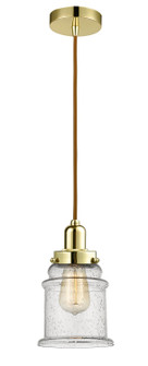 Whitney One Light Mini Pendant in Gold (405|100GD-10CR-0H-GD-G184)
