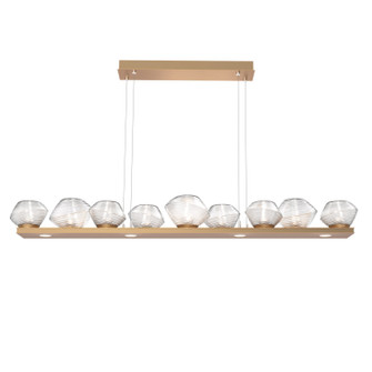 Mesa LED Linear Suspension in Novel Brass (404|PLB0089-0C-NB-C-CA1-L3) Mesa LED Linear Suspension in Novel Brass (404|PLB0089-0C-NB-C-CA1-L3)