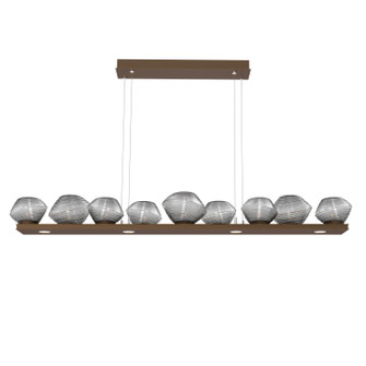 Mesa LED Linear Suspension in Flat Bronze (404|PLB0089-0C-FB-S-CA1-L3)