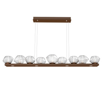 Mesa LED Linear Suspension in Burnished Bronze (404|PLB0089-0C-BB-C-CA1-L1)
