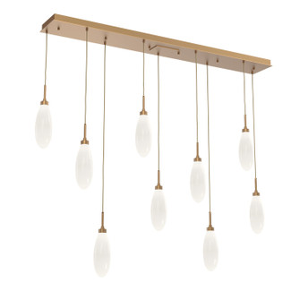 Fiori LED Pendant in Novel Brass (404|PLB0071-09-NB-WL-C01-L3)