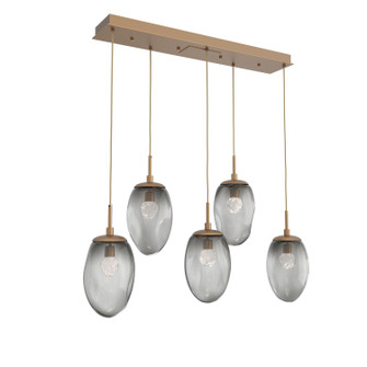 Meteo LED Pendant in Novel Brass (404|PLB0067-05-NB-FS-C01-L3)
