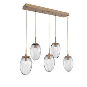Meteo LED Pendant in Novel Brass (404|PLB0067-05-NB-FC-C01-L3)