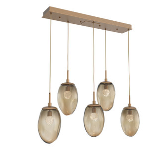 Meteo LED Pendant in Novel Brass (404|PLB0067-05-NB-FB-C01-L1)