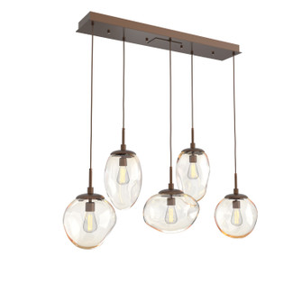 Cosmos Five Light Pendant in Burnished Bronze (404|PLB0065-05-BB-A-C01-E2)