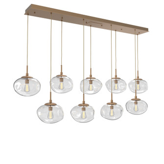 Nova Nine Light Pendant in Novel Brass (404|PLB0064-09-NB-C-C01-E2)